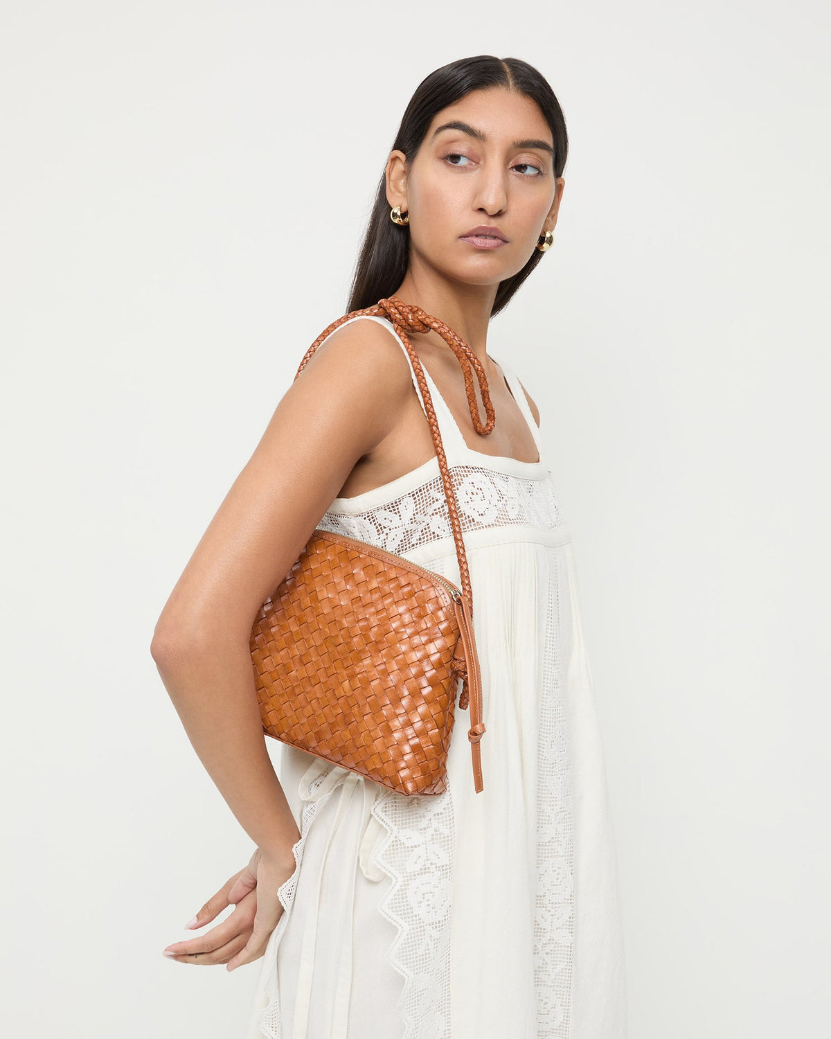 Loeffler Randall Smart Buy - Mallory Timber Woven Leather Crossbody