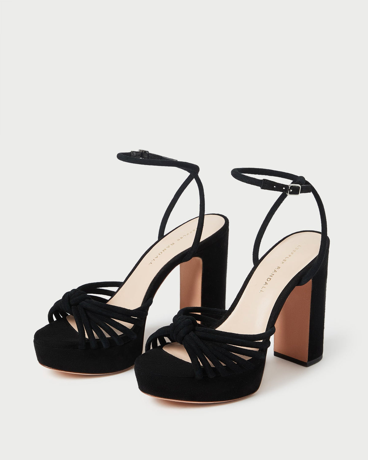 Loeffler Randall Premium - Rivka Black Suede Platform Sandal