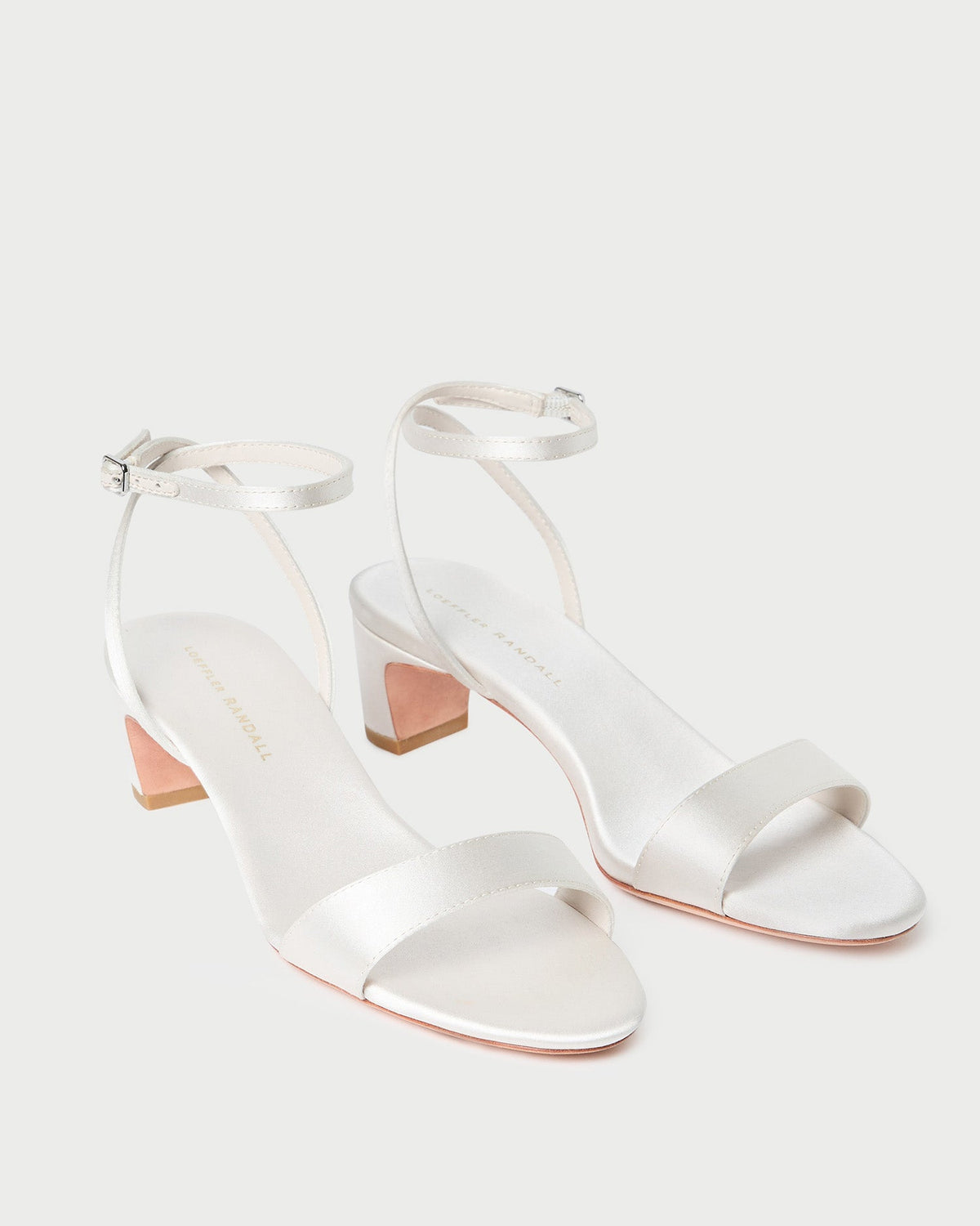 Loeffler Randall Essential - Alice Cream Satin Sandal