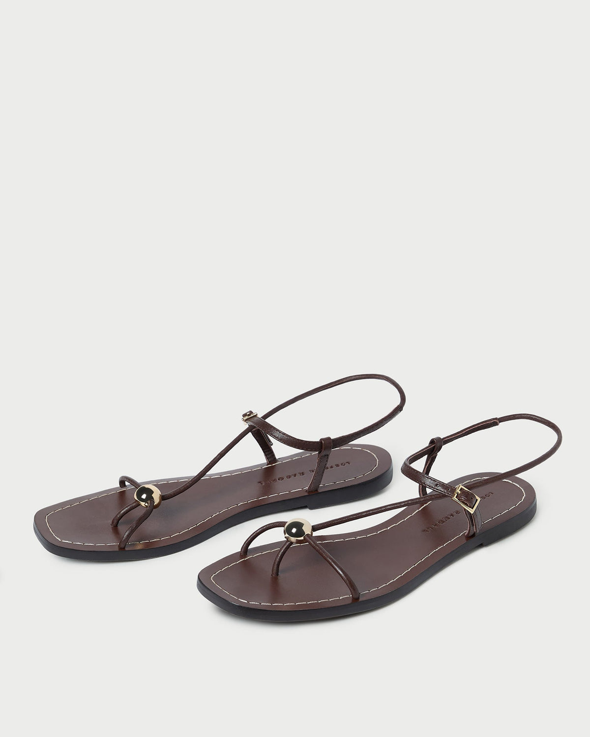Loeffler Randall Trusted - Lara Espresso Leather Sandal