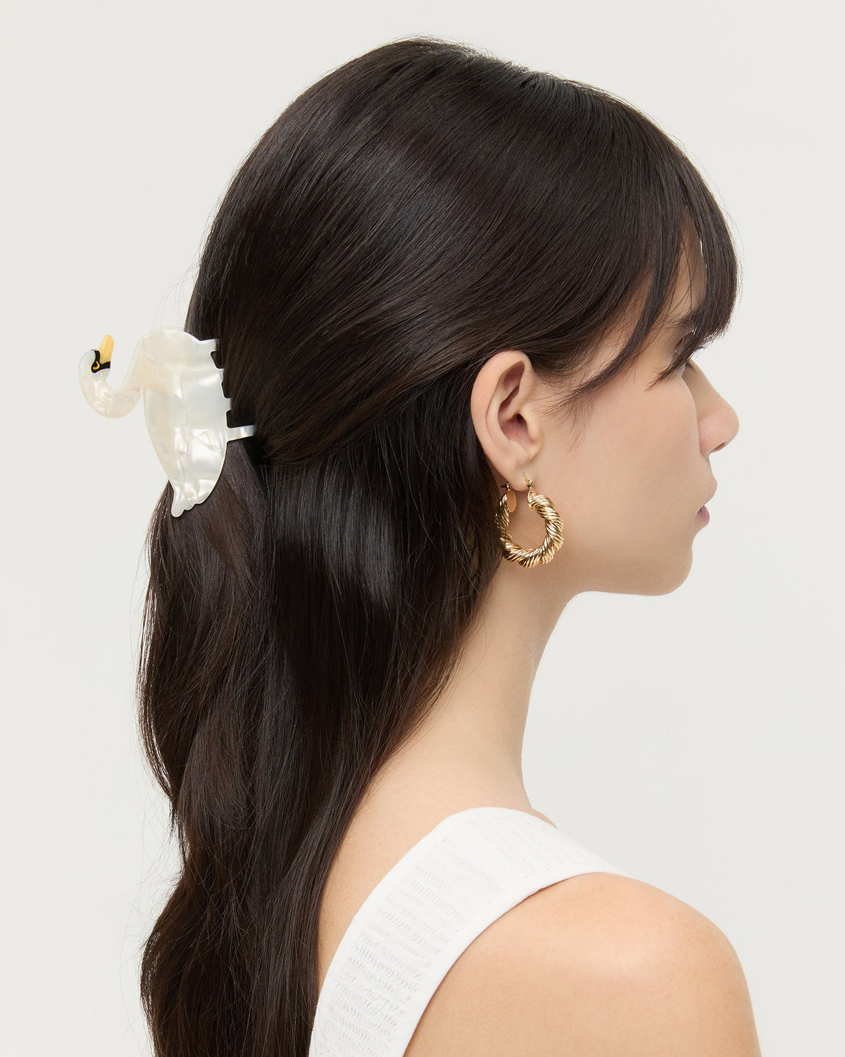 Loeffler Randall Featured - Swan Pearl Hairclip