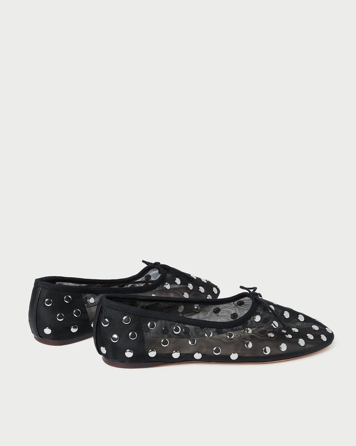 Loeffler Randall Popular - Landon Black/Silver Mesh Ballet Flat