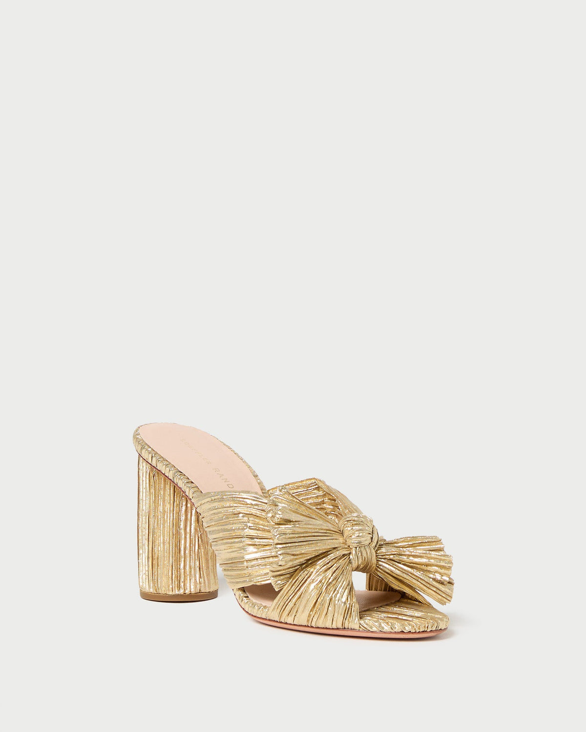 Loeffler Randall Great Value - Penny Gold Pleated Bow Heel