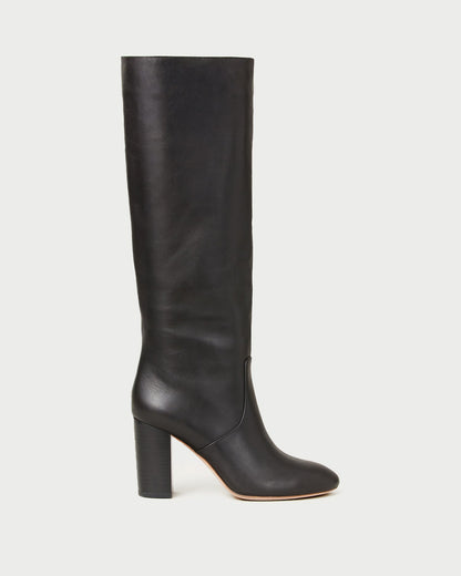Loeffler Randall Discount - Goldy Black Leather Tall Boot