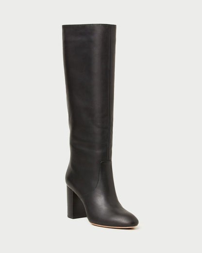 Loeffler Randall Discount - Goldy Black Leather Tall Boot