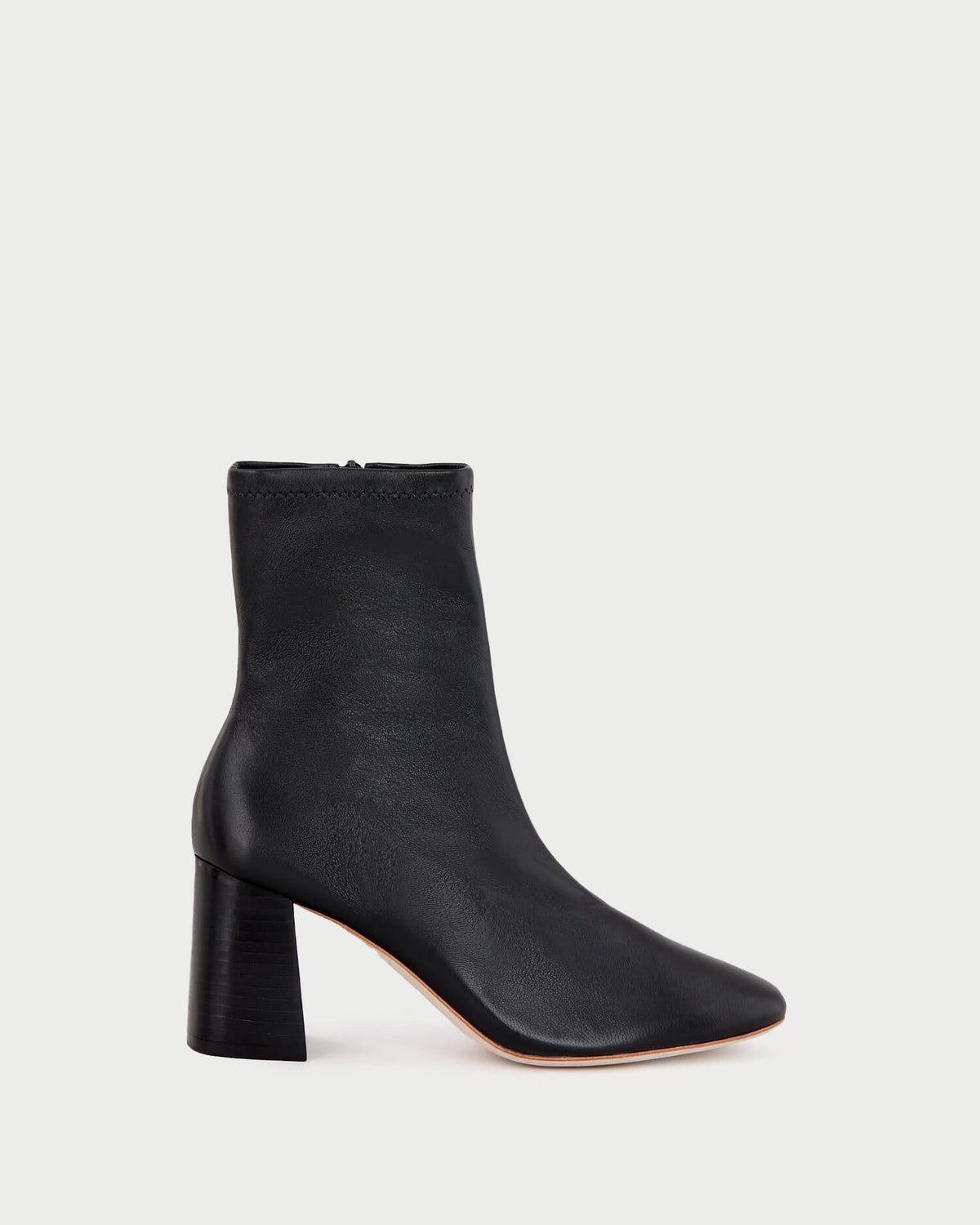 Loeffler Randall Popular - Elise Black Leather Stretch Bootie