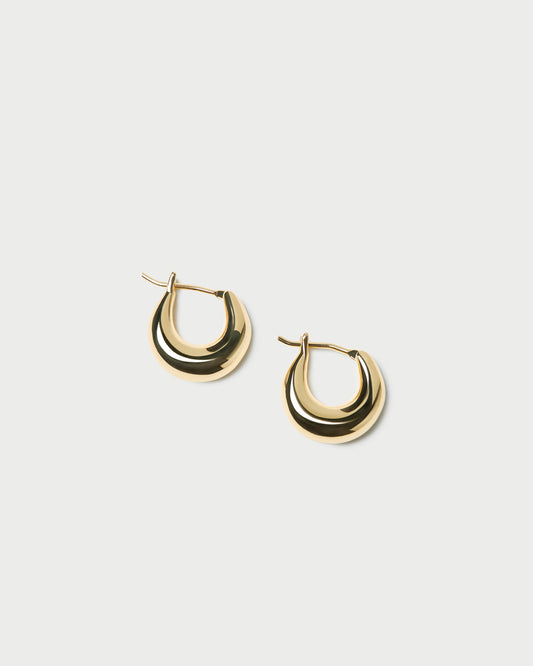 Loeffler Randall Customer Favorite - Adeline Gold Mini Dome Hoop Earring