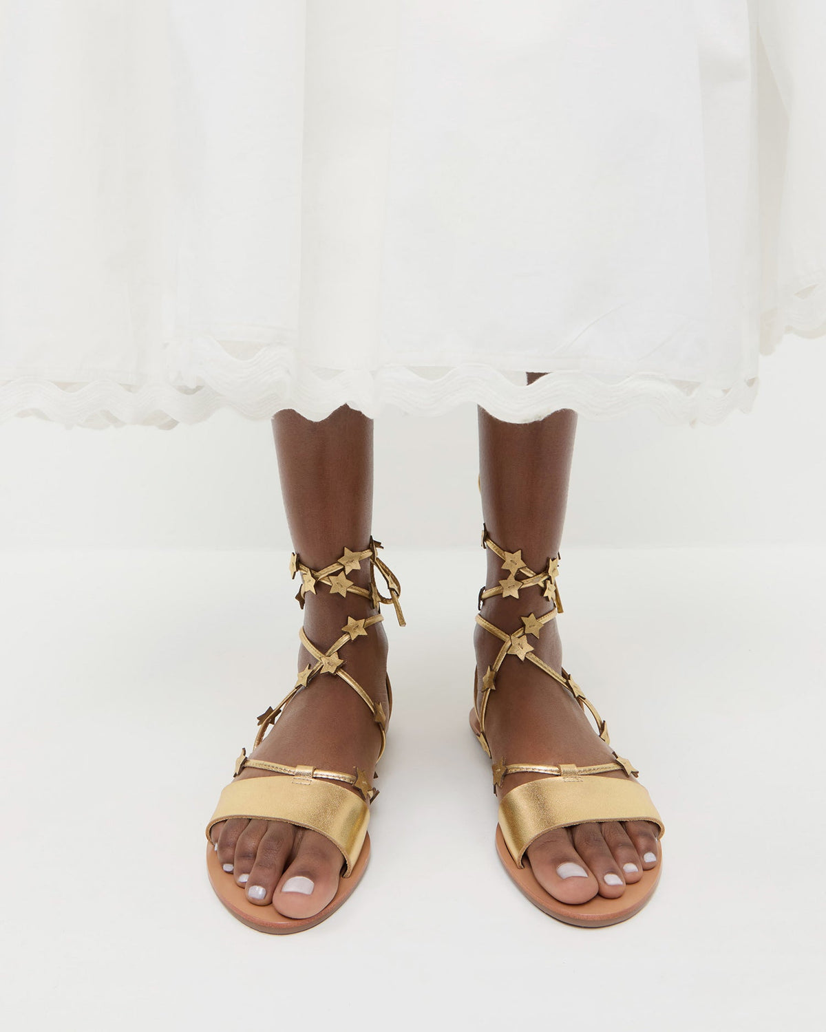 Loeffler Randall Great Value - Starla Gold Wrap Sandal
