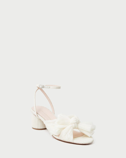 Loeffler Randall Signature - Dahlia Pearl Pleated Bow Heel