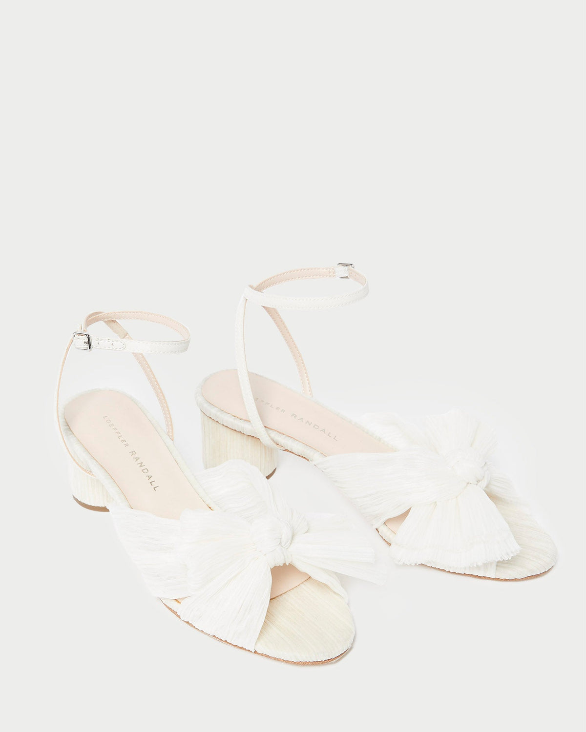 Loeffler Randall Signature - Dahlia Pearl Pleated Bow Heel