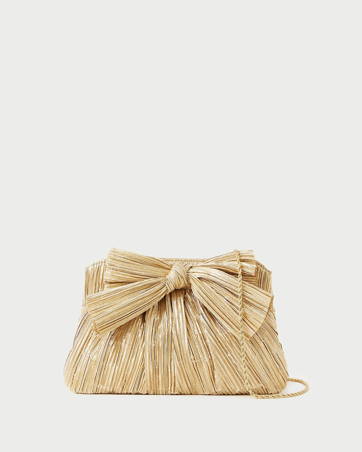 Loeffler Randall Classic - Rayne Gold Bow Clutch