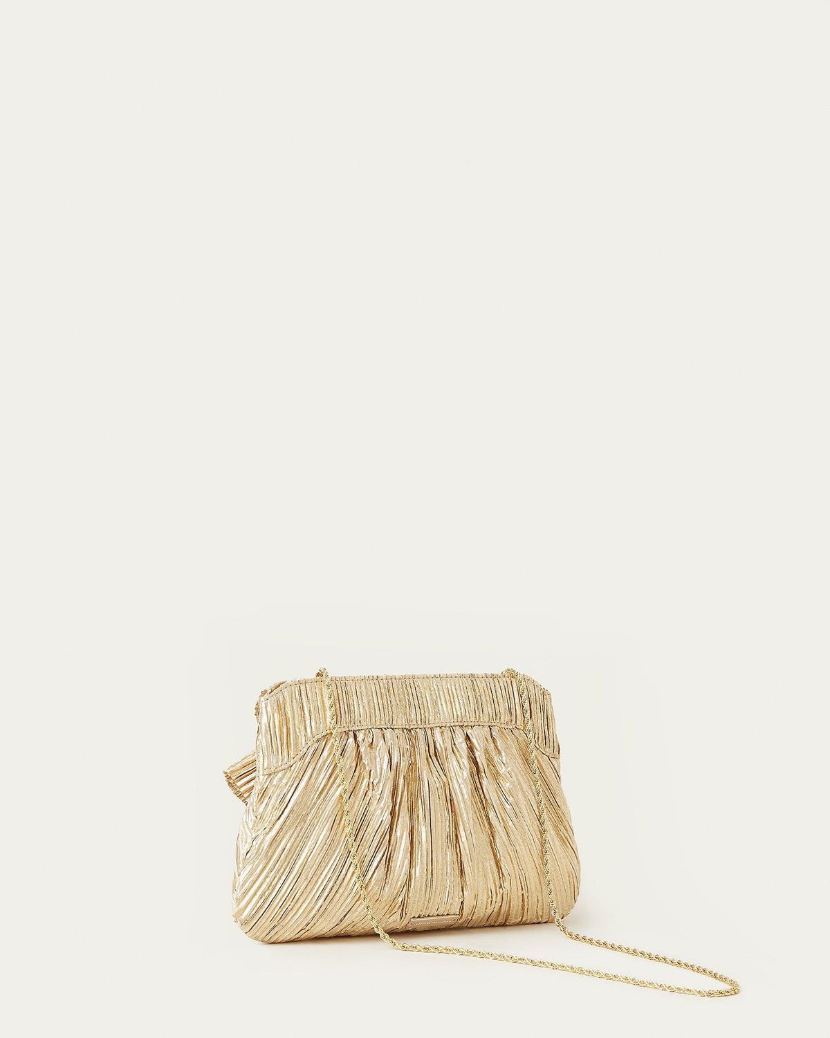 Loeffler Randall Classic - Rayne Gold Bow Clutch