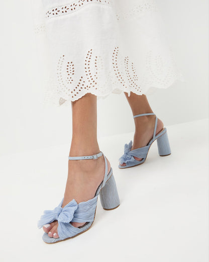 Loeffler Randall Hot Sale - Camellia Blue Pleated Bow Heel