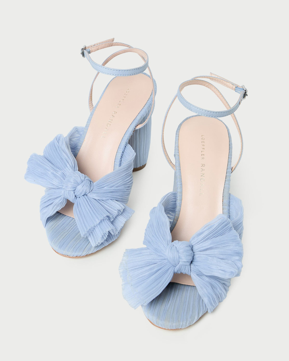 Loeffler Randall Hot Sale - Camellia Blue Pleated Bow Heel