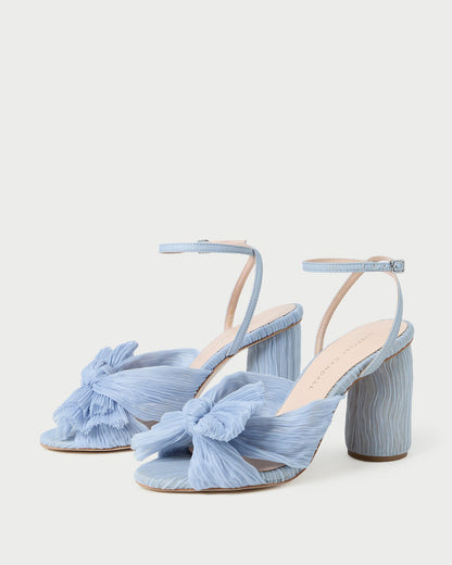 Loeffler Randall Hot Sale - Camellia Blue Pleated Bow Heel