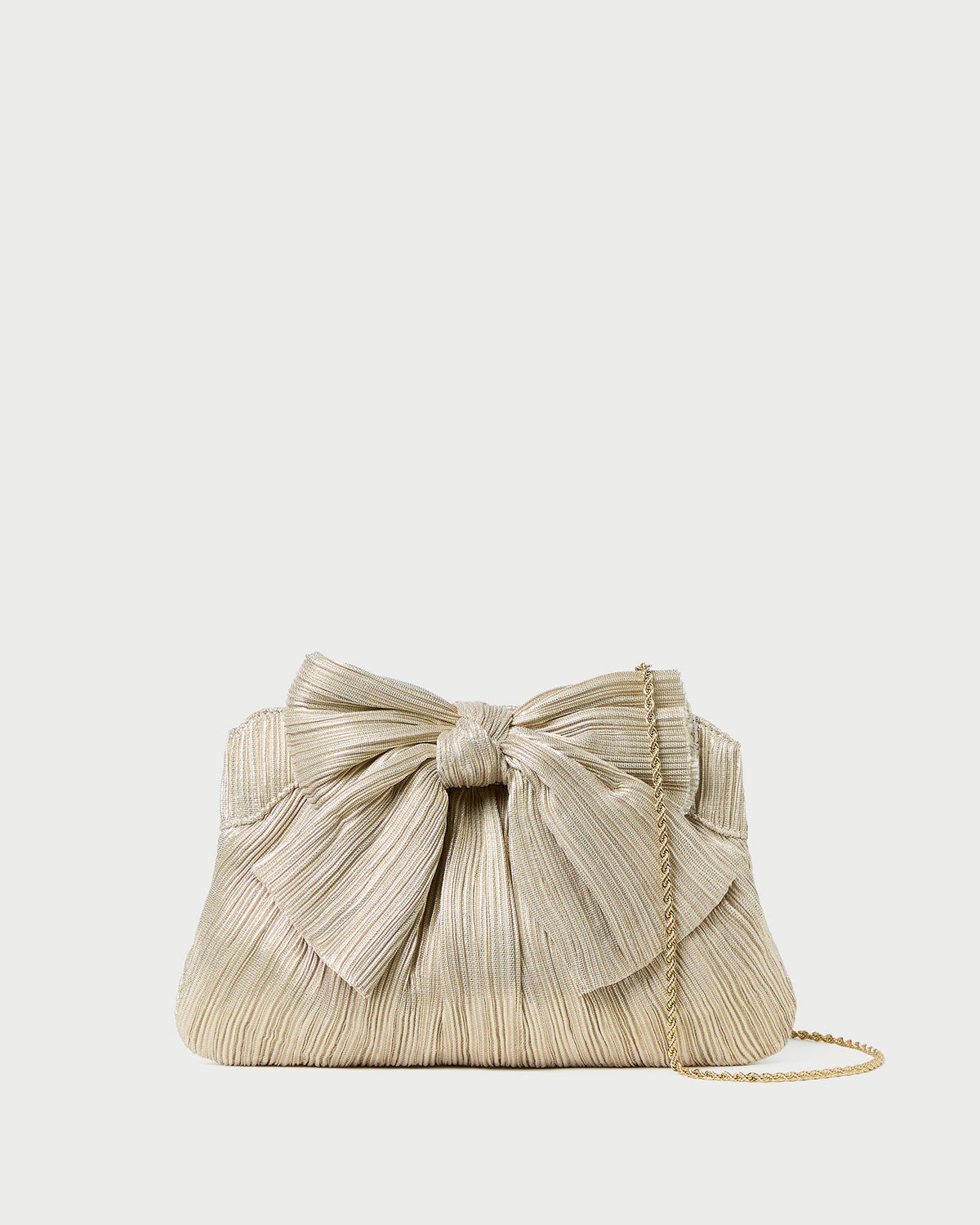 Loeffler Randall Top Pick - Rayne Platinum Bow Clutch