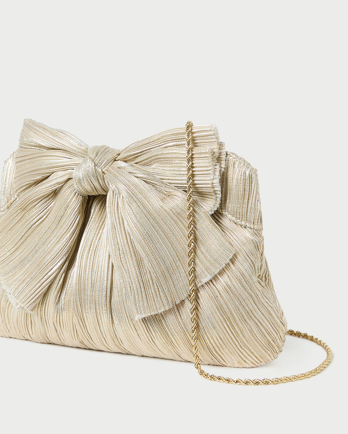 Loeffler Randall Top Pick - Rayne Platinum Bow Clutch