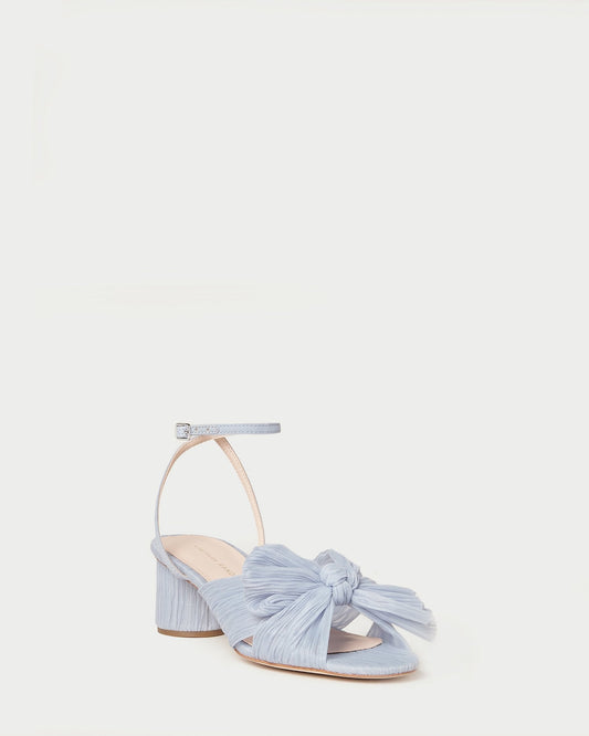 Loeffler Randall Signature - Dahlia Blue Pleated Bow Heel