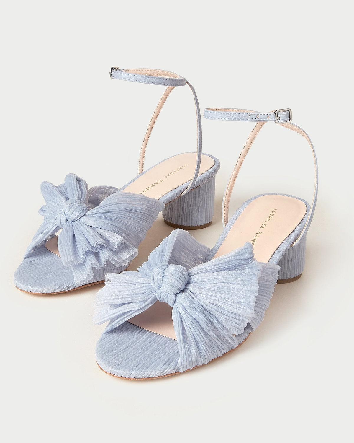 Loeffler Randall Signature - Dahlia Blue Pleated Bow Heel