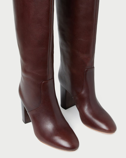Loeffler Randall Best Seller - Goldy Espresso Leather Tall Boot