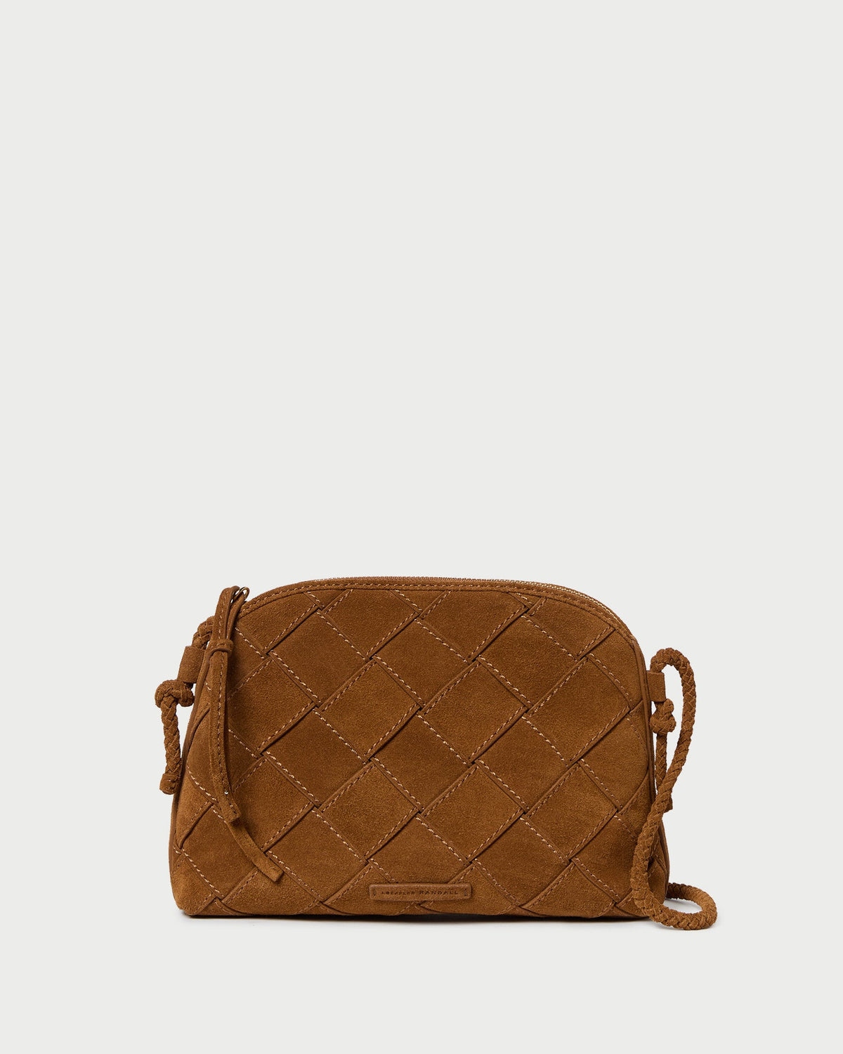 Loeffler Randall Special Offer - Mallory Cacao Woven Suede Crossbody
