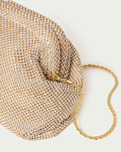 Loeffler Randall Premium - Doreen Gold Diamanté Frame Pouch