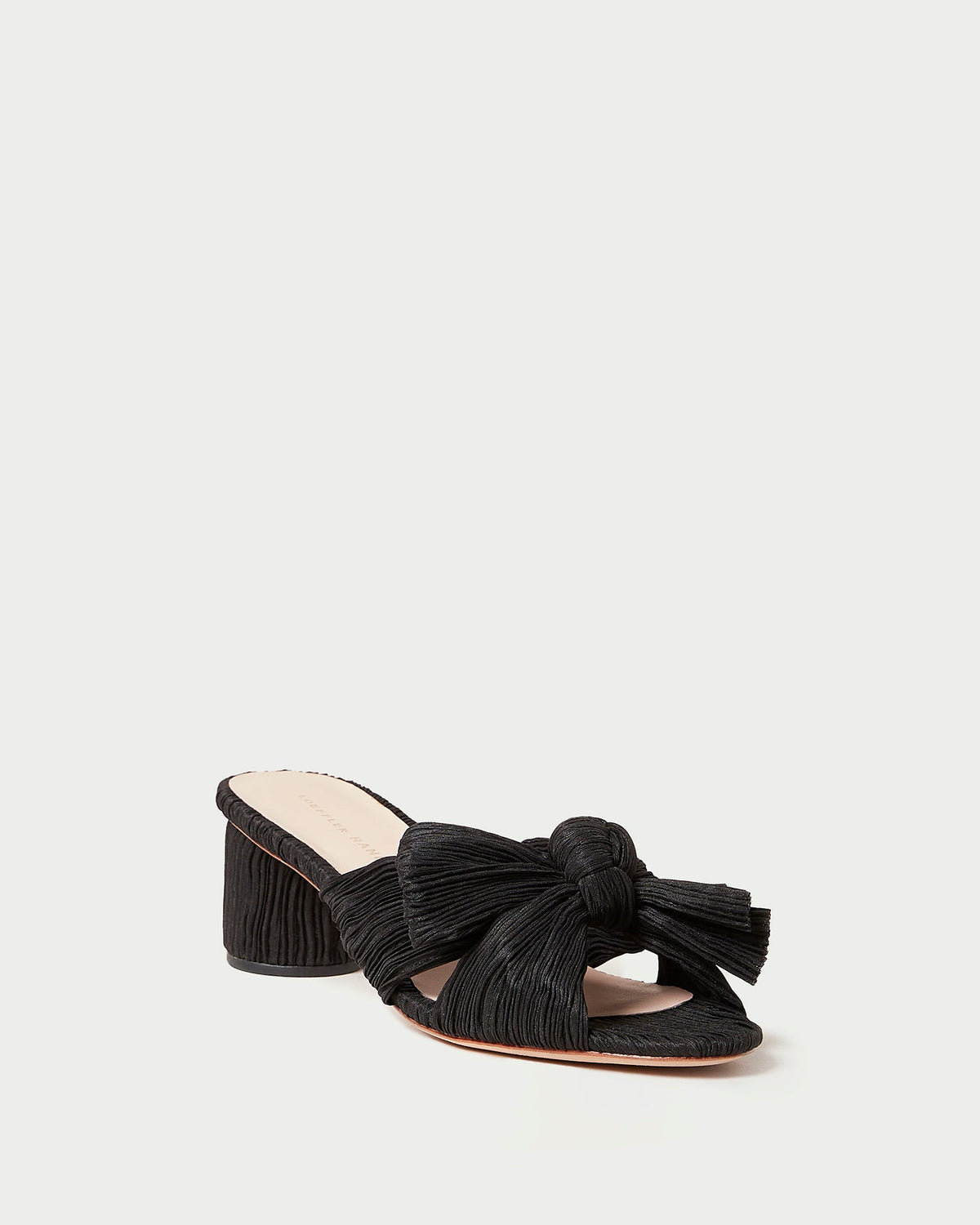 Loeffler Randall Deals - Emilia Black Pleated Bow Heel