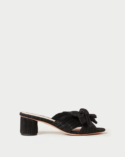 Loeffler Randall Deals - Emilia Black Pleated Bow Heel