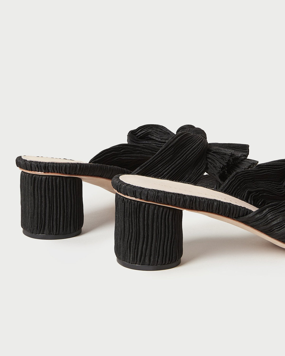 Loeffler Randall Deals - Emilia Black Pleated Bow Heel