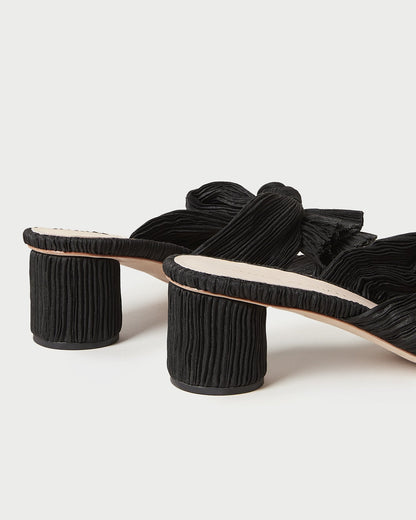 Loeffler Randall Deals - Emilia Black Pleated Bow Heel