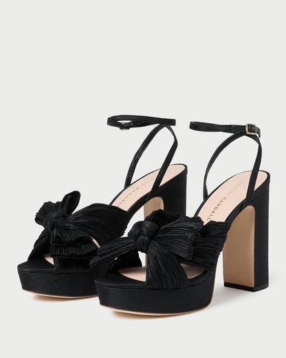 Loeffler Randall Special Offer - Natalia Black Platform Bow Heel