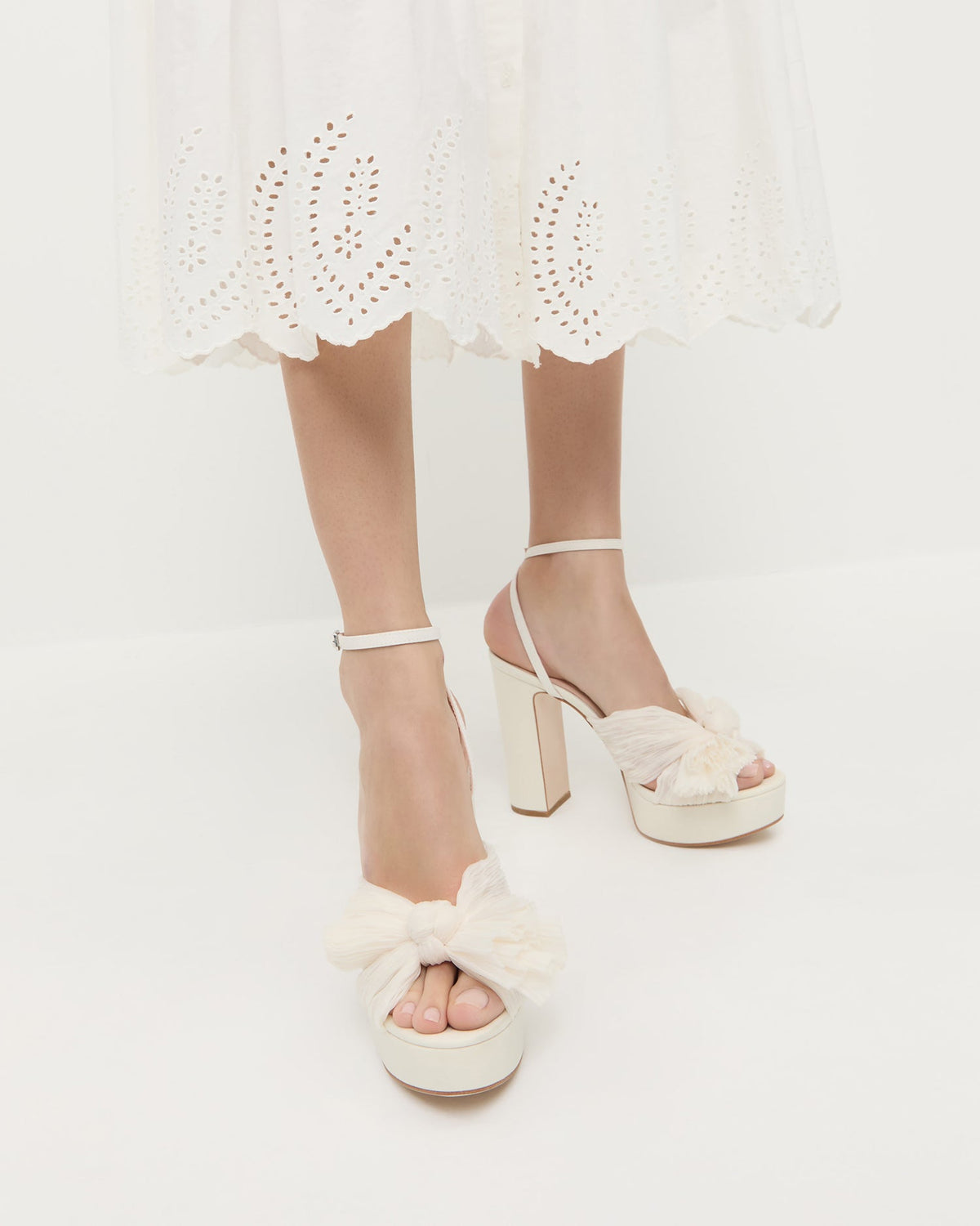 Loeffler Randall Deals - Natalia Pearl Platform Bow Heel
