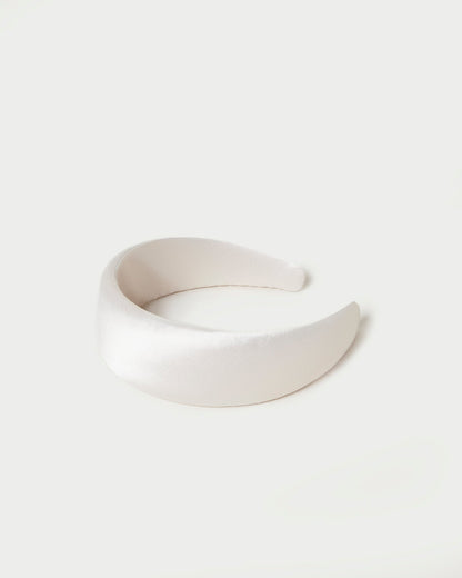 Loeffler Randall Value - Bellamy Cream Satin Headband