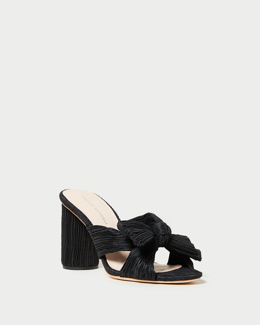Loeffler Randall Great Value - Penny Black Pleated Bow Heel