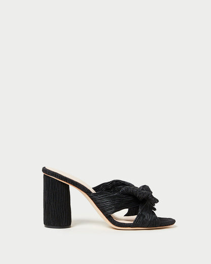 Loeffler Randall Great Value - Penny Black Pleated Bow Heel