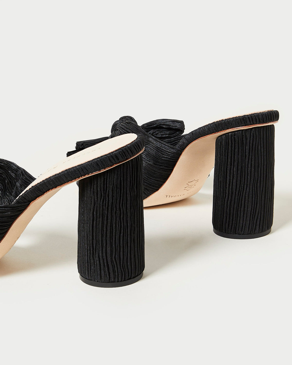 Loeffler Randall Great Value - Penny Black Pleated Bow Heel