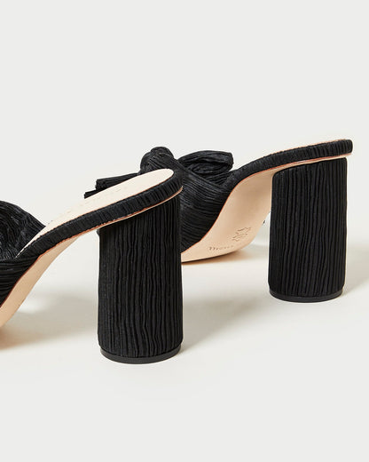 Loeffler Randall Great Value - Penny Black Pleated Bow Heel