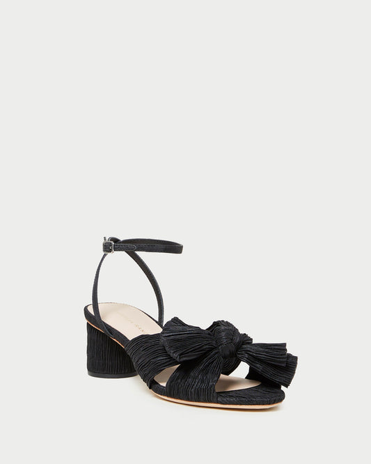 Loeffler Randall Everyday - Dahlia Black Pleated Bow Heel
