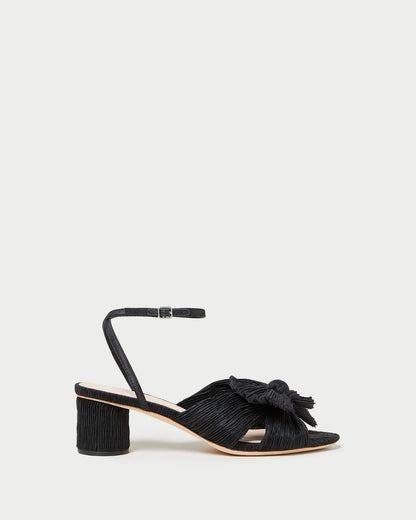 Loeffler Randall Everyday - Dahlia Black Pleated Bow Heel