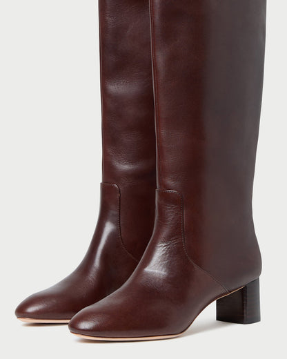Loeffler Randall Signature - Gia Espresso Leather Tall Boot