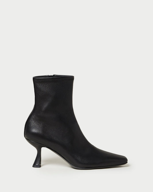 Loeffler Randall Great Value - Thandy Black Leather Curved Heel Bootie