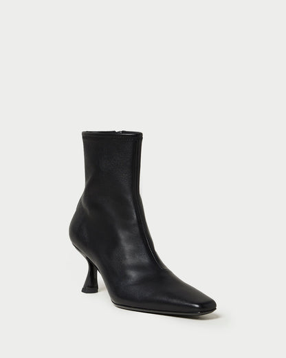 Loeffler Randall Great Value - Thandy Black Leather Curved Heel Bootie