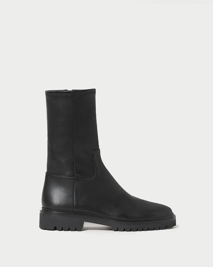 Loeffler Randall Trending - Danny Black Leather Lug Boot