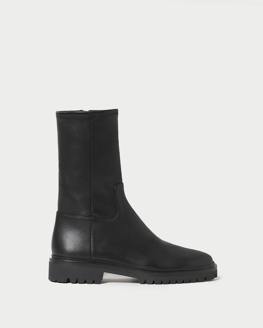 Loeffler Randall Trending - Danny Black Leather Lug Boot