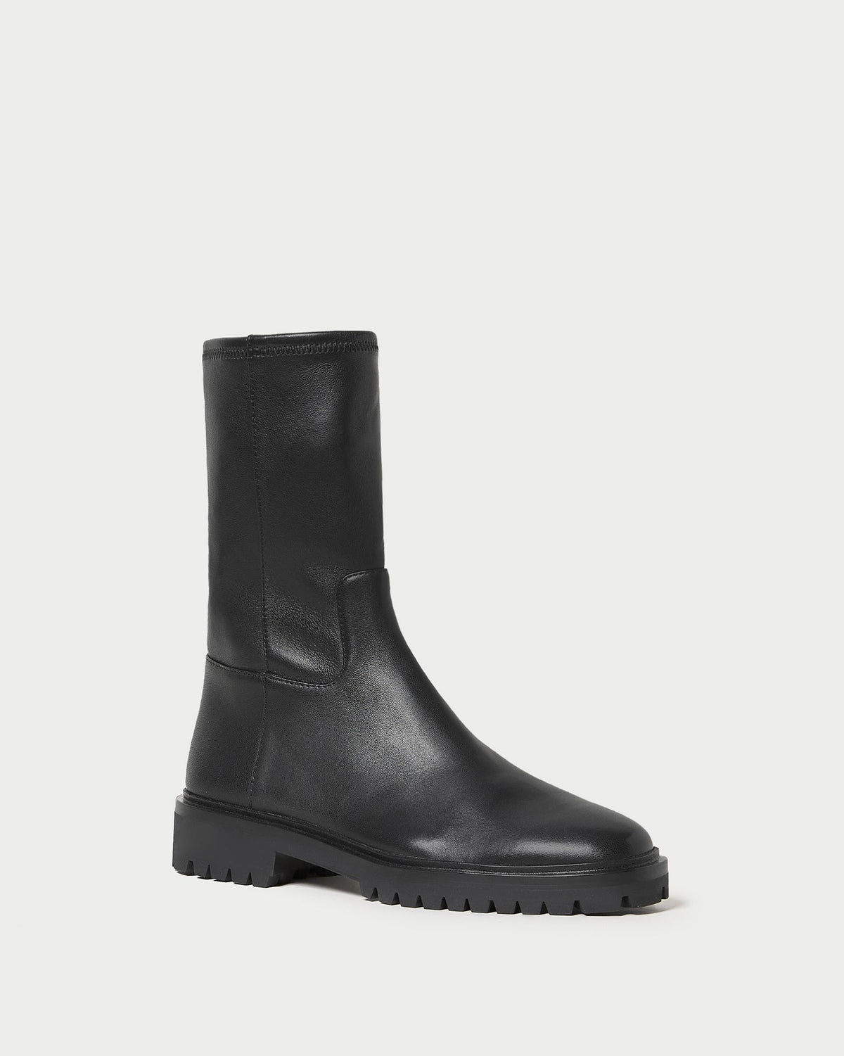 Loeffler Randall Trending - Danny Black Leather Lug Boot