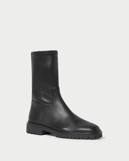 Loeffler Randall Trending - Danny Black Leather Lug Boot