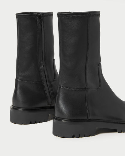 Loeffler Randall Trending - Danny Black Leather Lug Boot