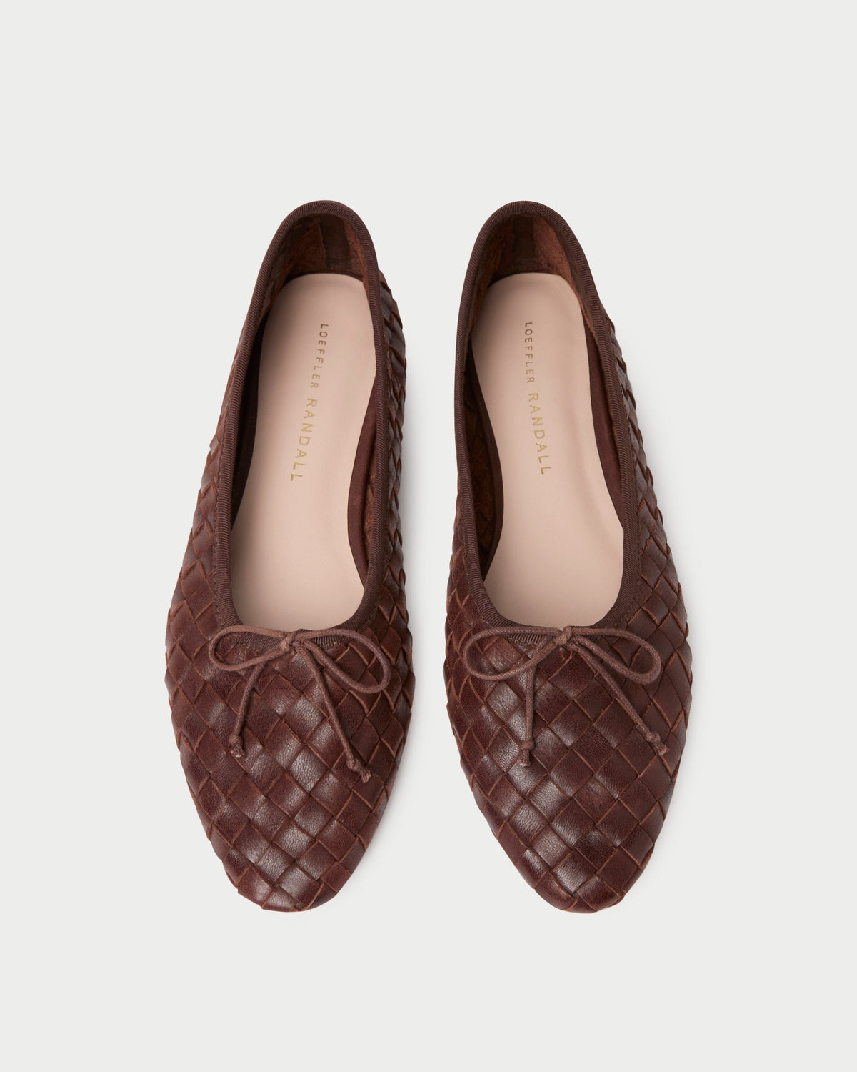 Loeffler Randall Recommended - Landry Chocolate Woven Ballet Flat