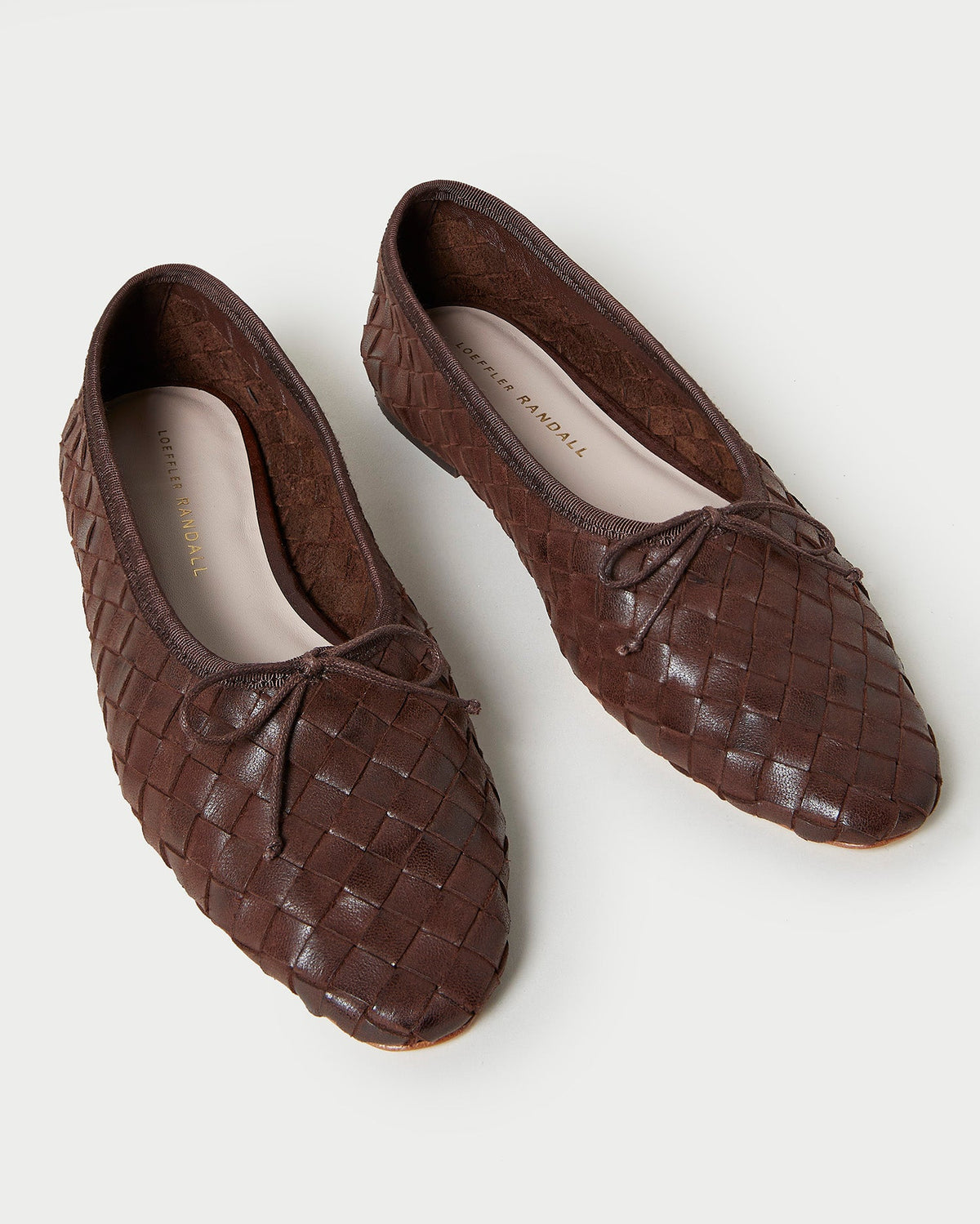 Loeffler Randall Recommended - Landry Chocolate Woven Ballet Flat