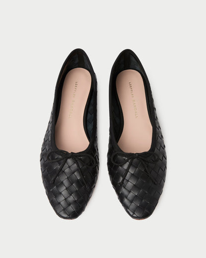 Loeffler Randall Value - Landry Black Woven Ballet Flat